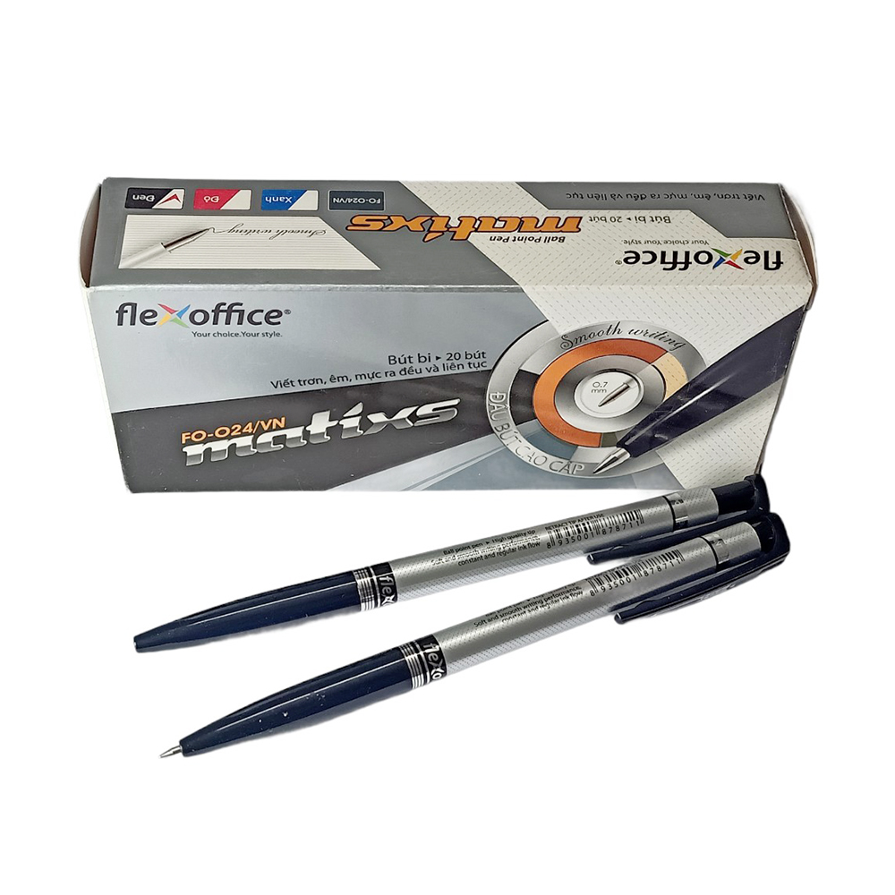 Bút Bi Thiên Long Flexoffice FO-024 Hộp 20 Cây
