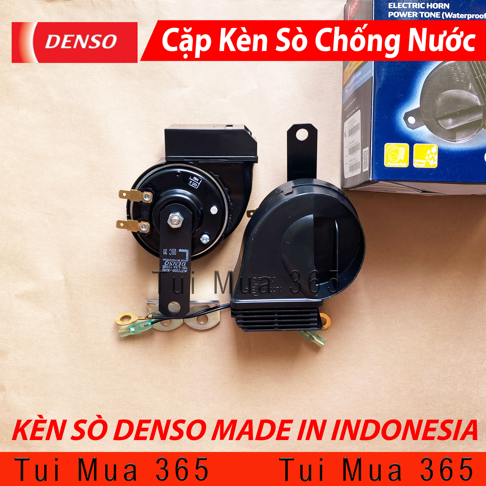 [HCM]Kèn Sò Chống Nước Denso 12V Toyota lắp cho xe máy và Oto Tải