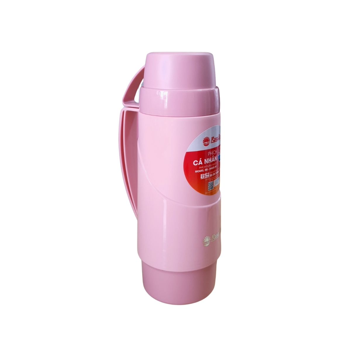 Bình giữ nhiệt Rạng Đông cầm tay dung tích 450 ml vỏ nhựa PP tay cầm nhựa giữ nhiệt nóng lạnh Model RD04528N1