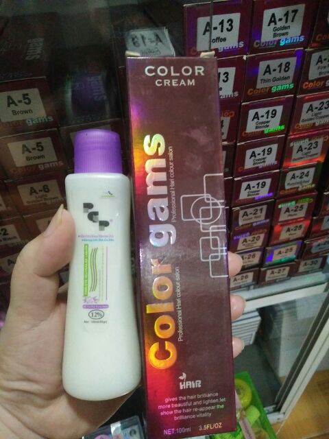Thuốc nhuộm tóc Color gams kèm trợ dưỡng Oxy