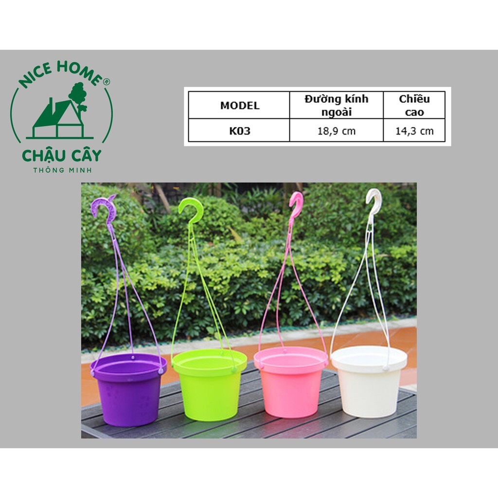 Chậu cây tự dưỡng thông minh- K03