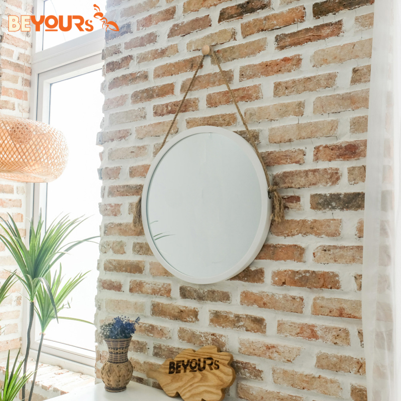GƯƠNG TRÒN SOI TRANG ĐIỂM TREO TƯỜNG KHUNG GỖ HÀN QUỐC MIA CIRCLE MIRROR - BEYOURS NỘI THẤT HÀN QUỐC