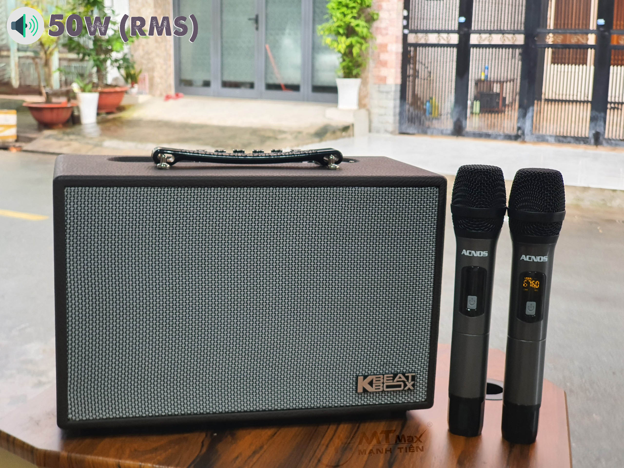Loa nhập khẩu mỹ Loa xách tay karaoke Acnos CS160 công suất RMS 50W công suất Max lến đến 300W loa karaoke di dộng, tích hợp 2 micro UHF vỏ nhôm chất lượng cao BH 12 tháng