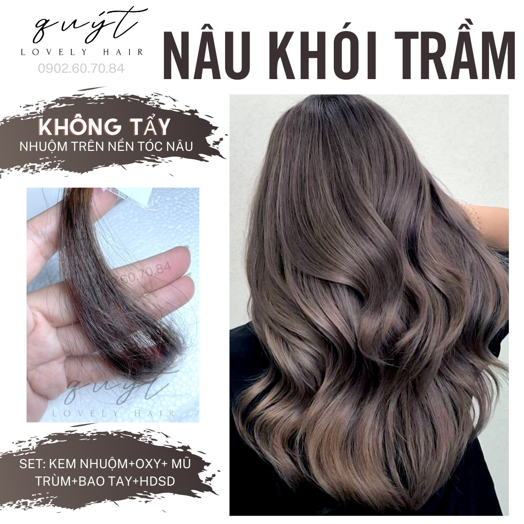 Thuốc nhuộm tóc nâu khói trầm  Shopee Việt Nam