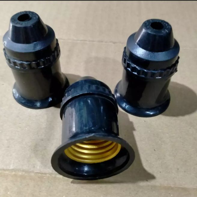 Bộ 2 Đui đèn E27 màu đen