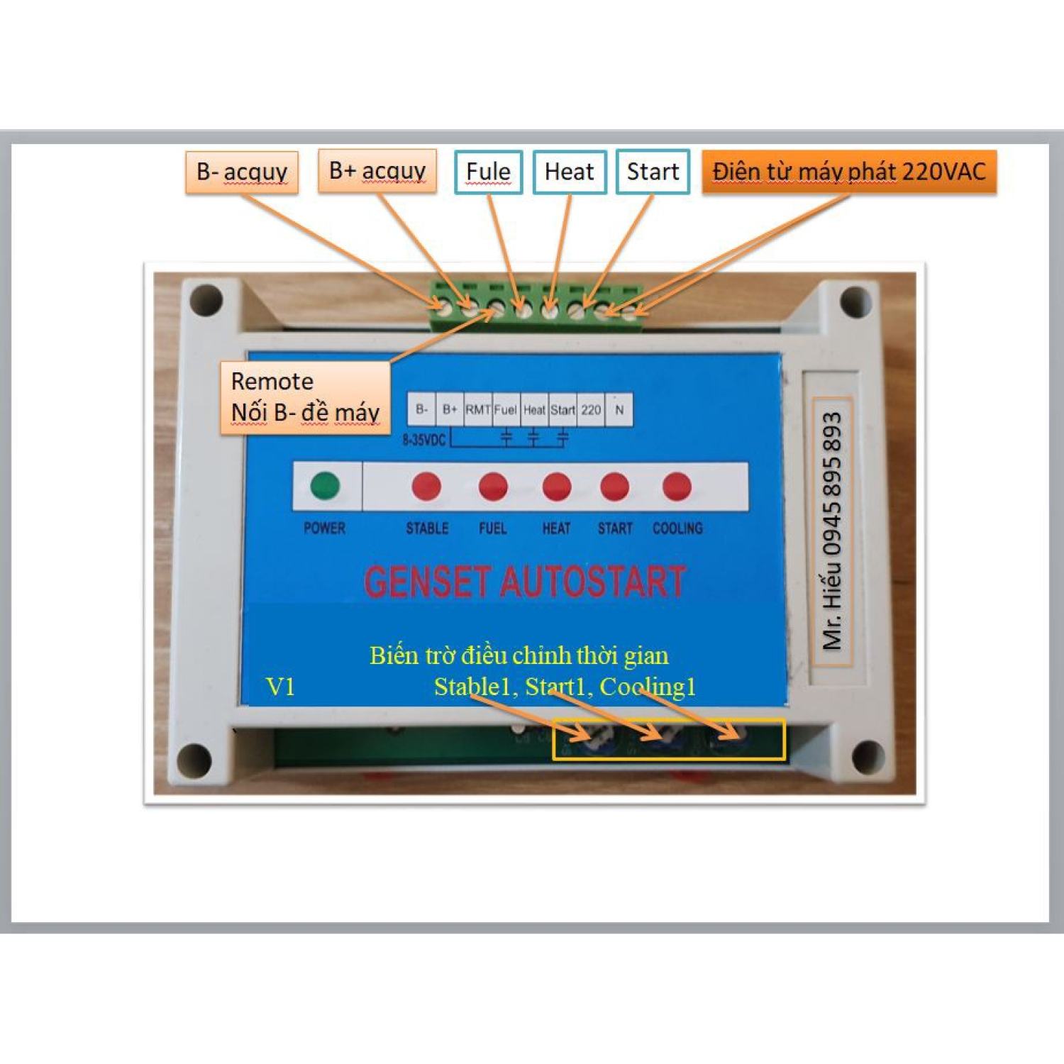 Autostart mạch đề máy phát điện tự động ( Tủ ATS )