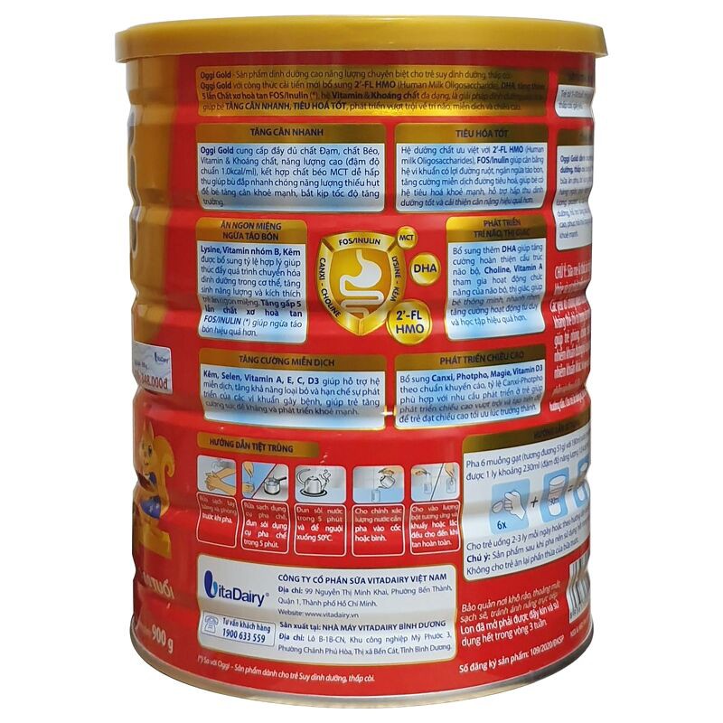 [Chính Hãng] Sữa Bột Oggi Gold 900g