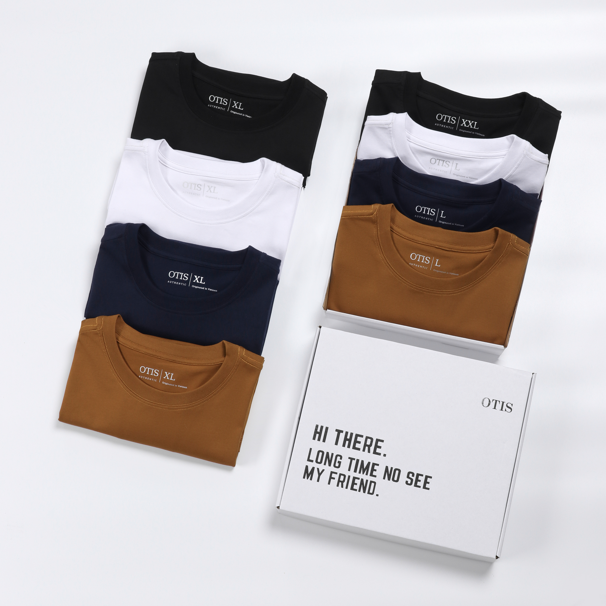 Áo thun nam cổ tròn BASIC vải Cotton 4 chiều, co giãn, dày dặn, form regular fit - OTIS