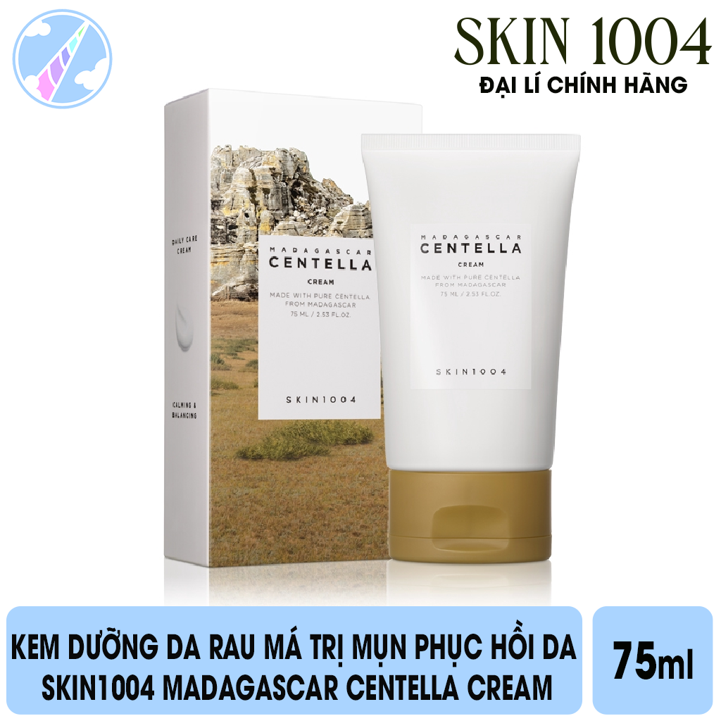 Kem Dưỡng Da Rau Má Ngừa Mụn Skin1004 Madagascar Centella Cream 75ml