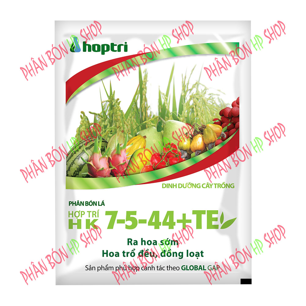 Phân bón lá kích thích ra hoa cho hoa cảnh rau màu HK 7-5-44 (40g)