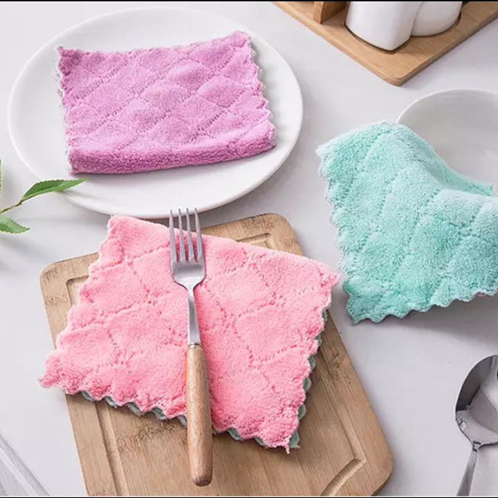 [COMBO 10 KHĂN] Khăn lau đa năng, khăn lau bát đĩa, khăn lau bếp, khăn siêu thấm hút nước, tiện lợi cho nhà bếp