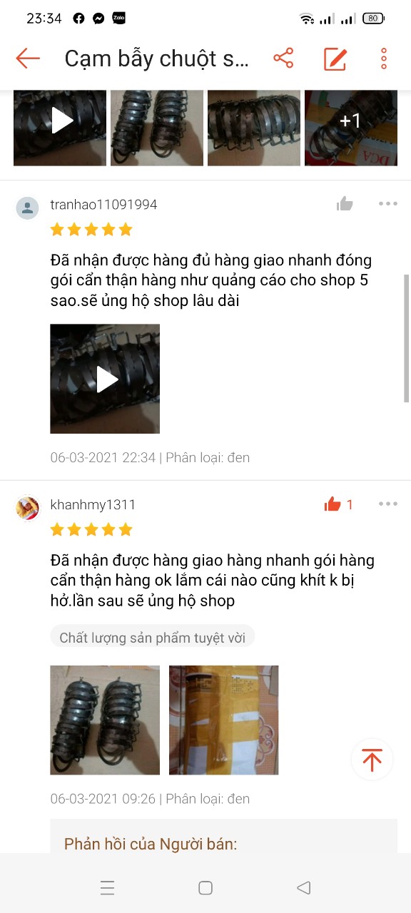25 cạm bẫy chuột 9cm không cần mồi