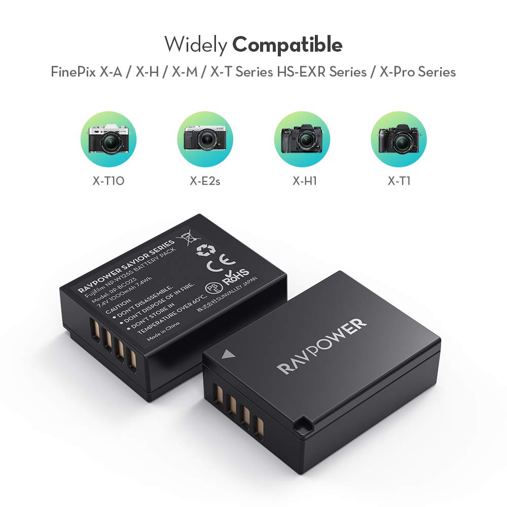 Pin Sạc RavPower NP-W126 dùng cho Fujifilm
