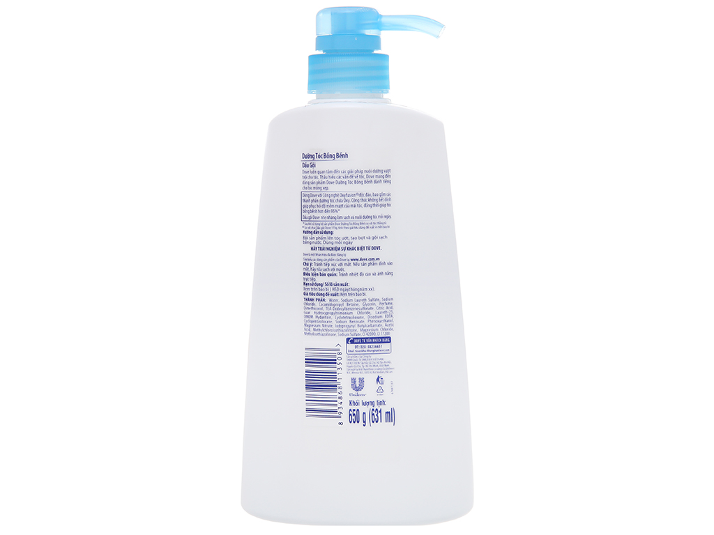 Dầu gội Dove dưỡng tóc bồng bềnh 640g