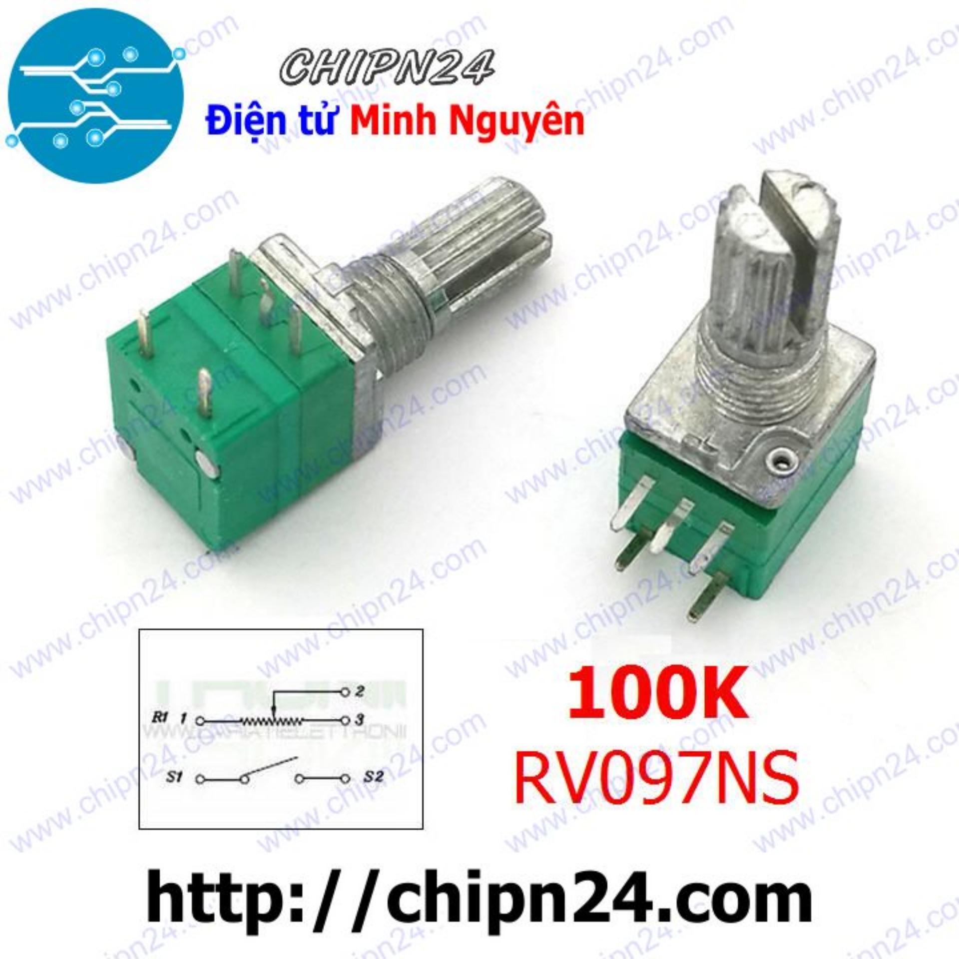 Biến trở xanh 5 chân 100k rv097ns