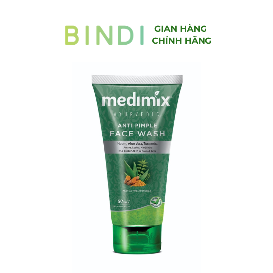 Sữa Rửa Mặt Medimix Ayurvedic Ngừa Mụn 150ml/50ml