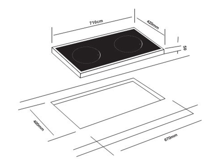 Bếp từ đôi Lorca TA-1007C
