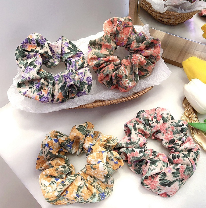 Dây buộc tóc Scrunchies lụa mềm cao cấp (Chọn mầu) HD55