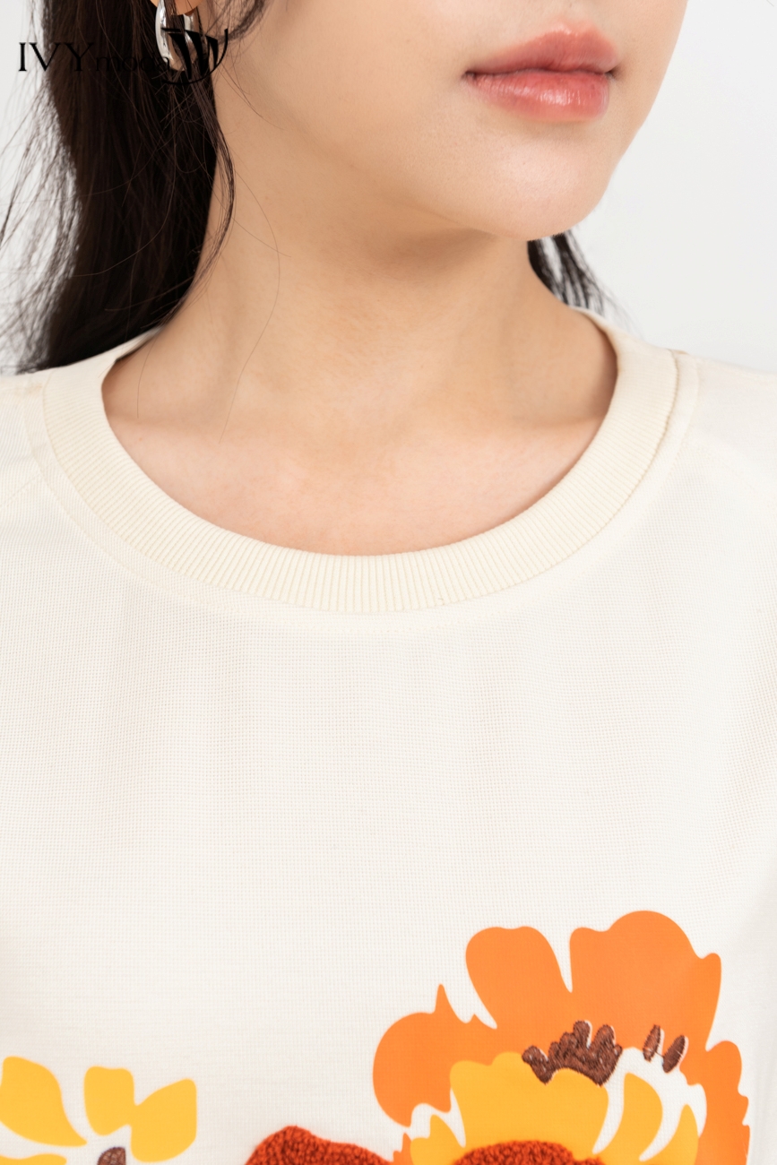Áo thun tay chờm IVY moda MS 57B9538