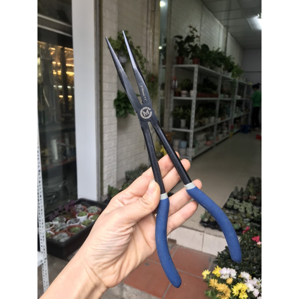 Kìm nhọn dài miệng thẳng 27,5cm/11'' C-MART B0051-11