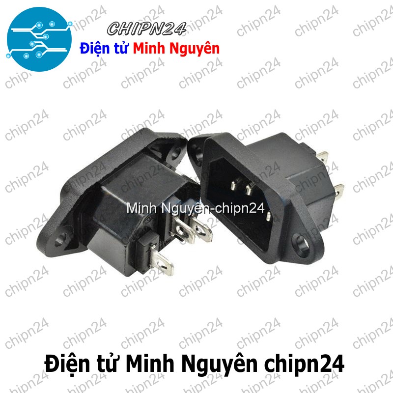 [1 cái] (Q27) Jack nguồn AC-04 3 chân 10A 250V - HH005364
