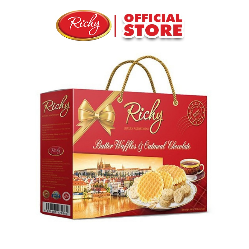 GIÁ HOT MEGA SALE 9.9 MUA 2 tặng 1 Bánh Richy quai xách 368g - date T11 ...