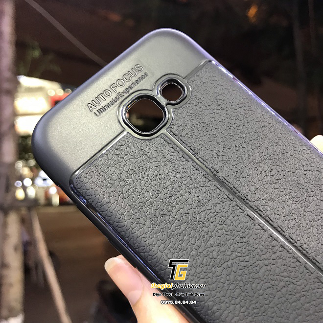 Ốp lưng silicon giả da cho Samsung Galaxy A5 2017