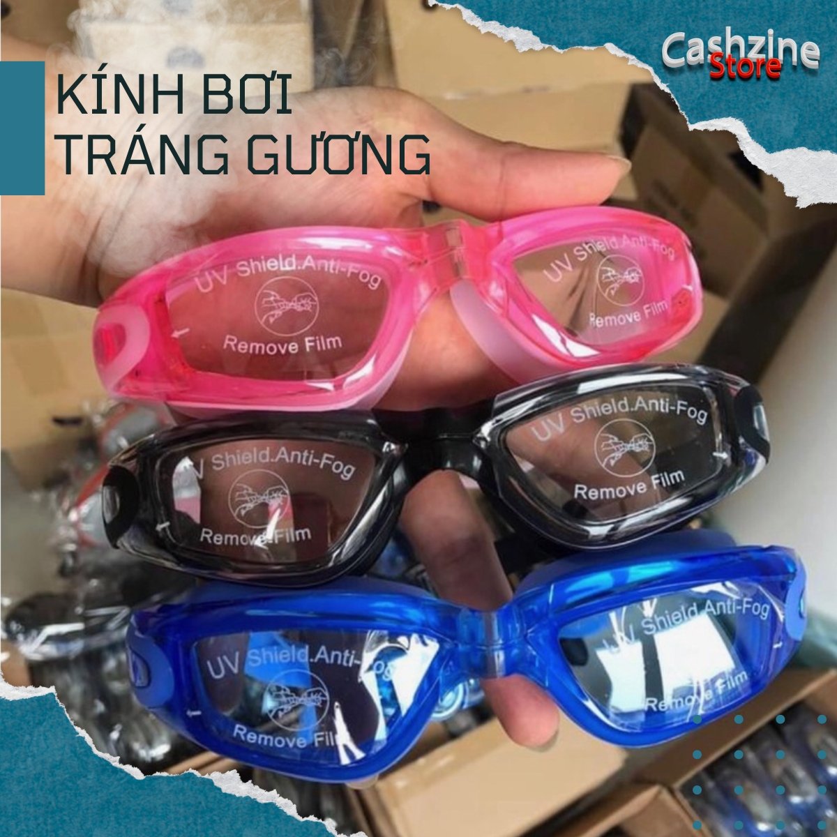 Kính bơi tráng gương Conquest
