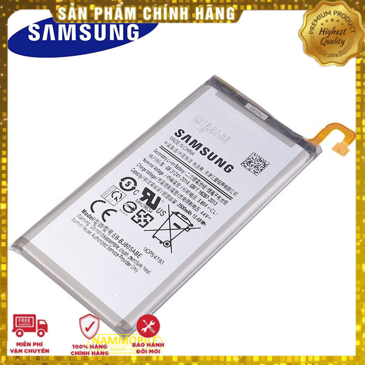 Pin samsung galaxy a6 plus j6 plus j8 plus a605 j605 j805 eb-bj805abe 3500mah zin + tặng siêu dán pin