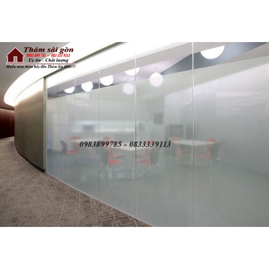 Decal dán kính cát mờ