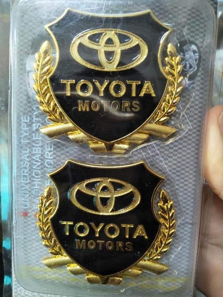 Logo bông lúa LOGO xe giá BỘ 2 CHIẾC trang trí ô tô