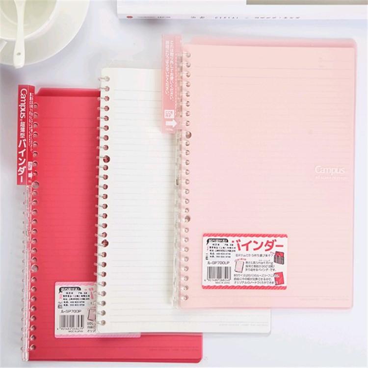 Bìa sổ Campus Smart Ring Binder A5/B5 ( Kèm sẵn 10 tờ Campus) - còng tối đa 25 tờ