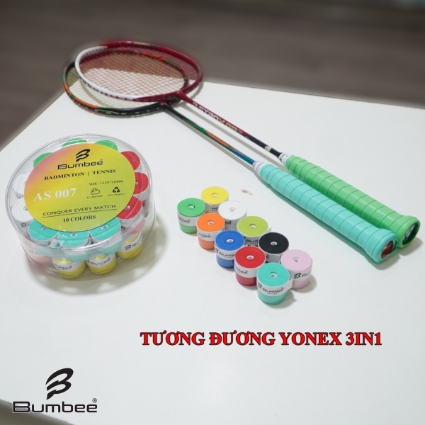 Hot outdoor sports products Quấn vợt cầu lông Bumbee AS007 Cuốn cán vợt chống trơn tương đương Yonex 3in1