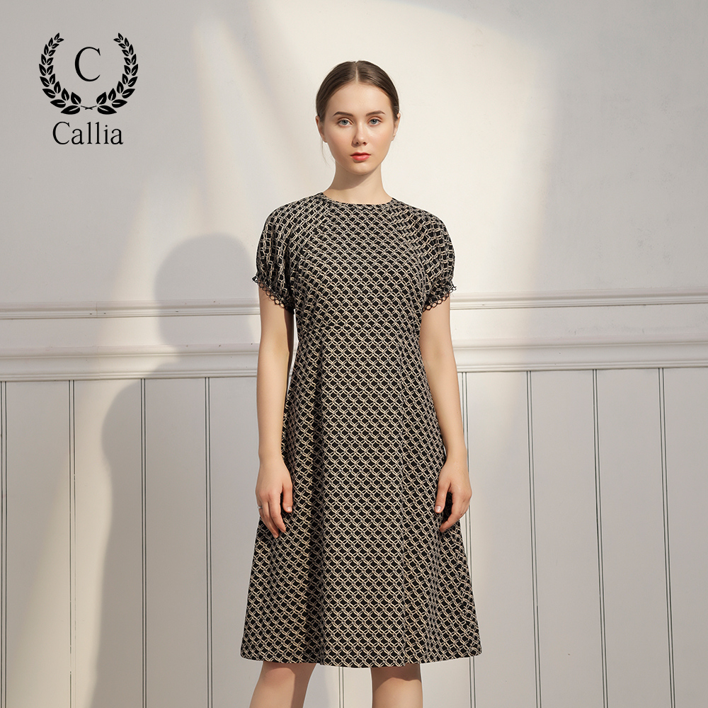 Đầm ôm eo nữ Callia dáng xòe Hima Dress