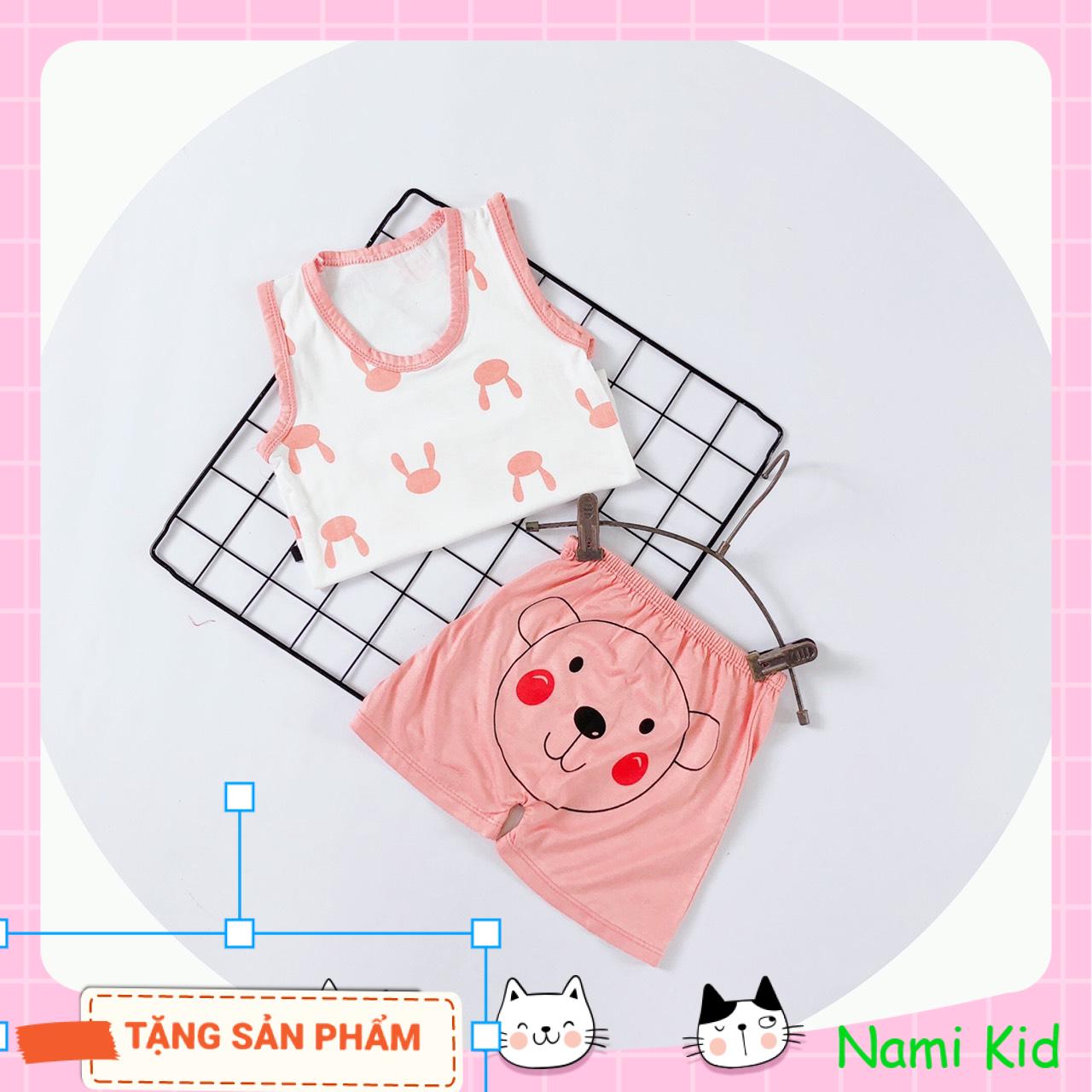 COMBO 3 BỘ Thun Minky cho bé 1-4 tuổi- Bộ thun lạnh mặc nhà cho bé trai bé gái chất thun lạnh Peptit rất mát mặc quanh năm