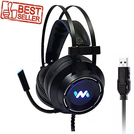 Tai nghe gaming Wangming WM9800 giả lập 7.1 USB (đen)