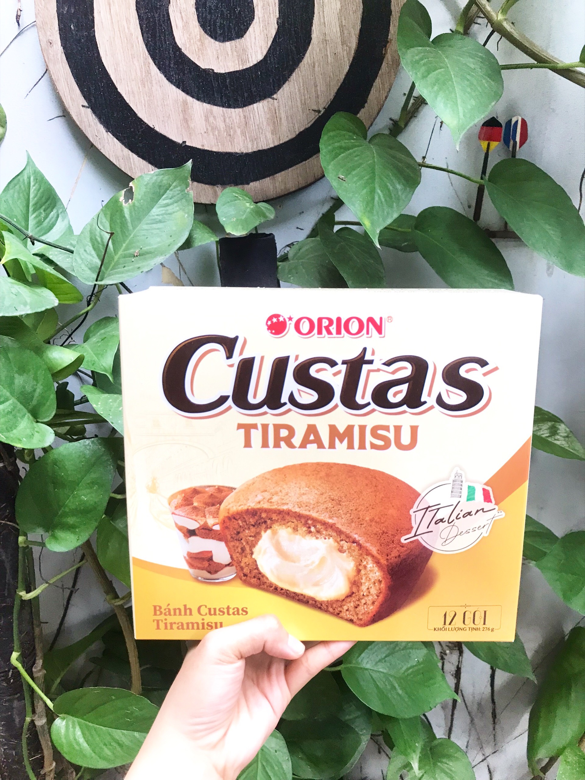 Bánh Custas Orion Tiramisu (Hộp 12 cái)