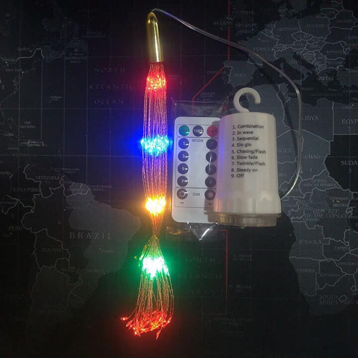 ĐÈN LED PHÁO HOA Dùng 4 Pin AA