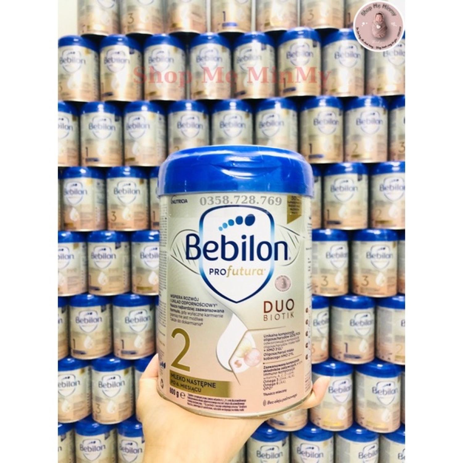 [Bay Air] Sữa Bebilon bạc 800gr mẫu mới đủ số 1,2,3,4