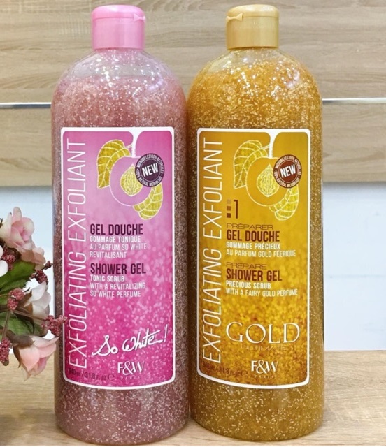 Sữa tắm hương nước hoa F&W Exfoliating Exfoliant Shower Gel 940ml - chứa hạt scrub tẩy tế bào chết