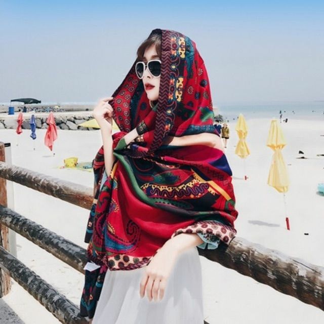 Khăn Choàng Boho ( Ảnh Thật Khách Hàng )