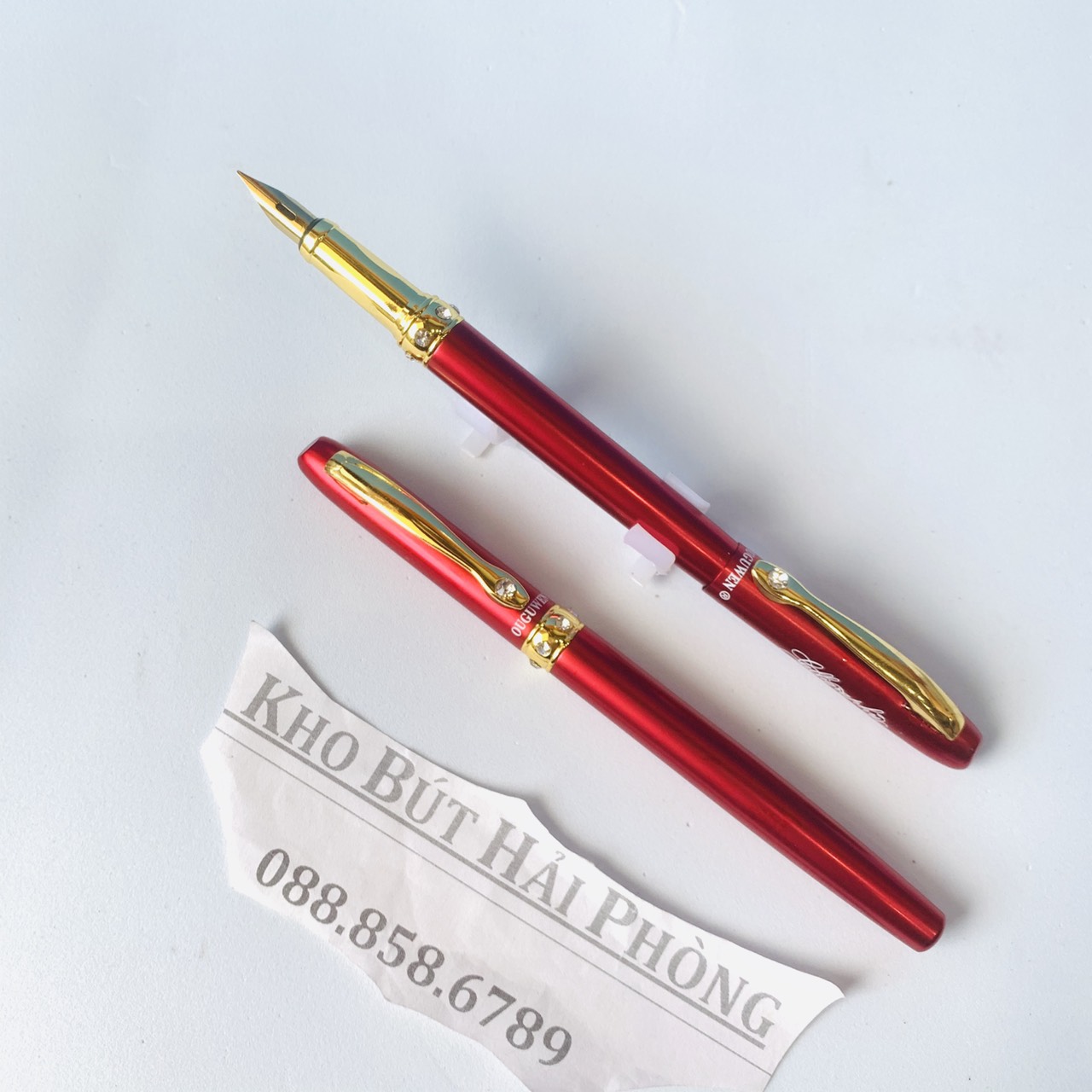 Bút Máy 862 Luyện Chữ Đẹp Đính Đá Ngòi Lá Tre Tách Đôi Calligraphy
