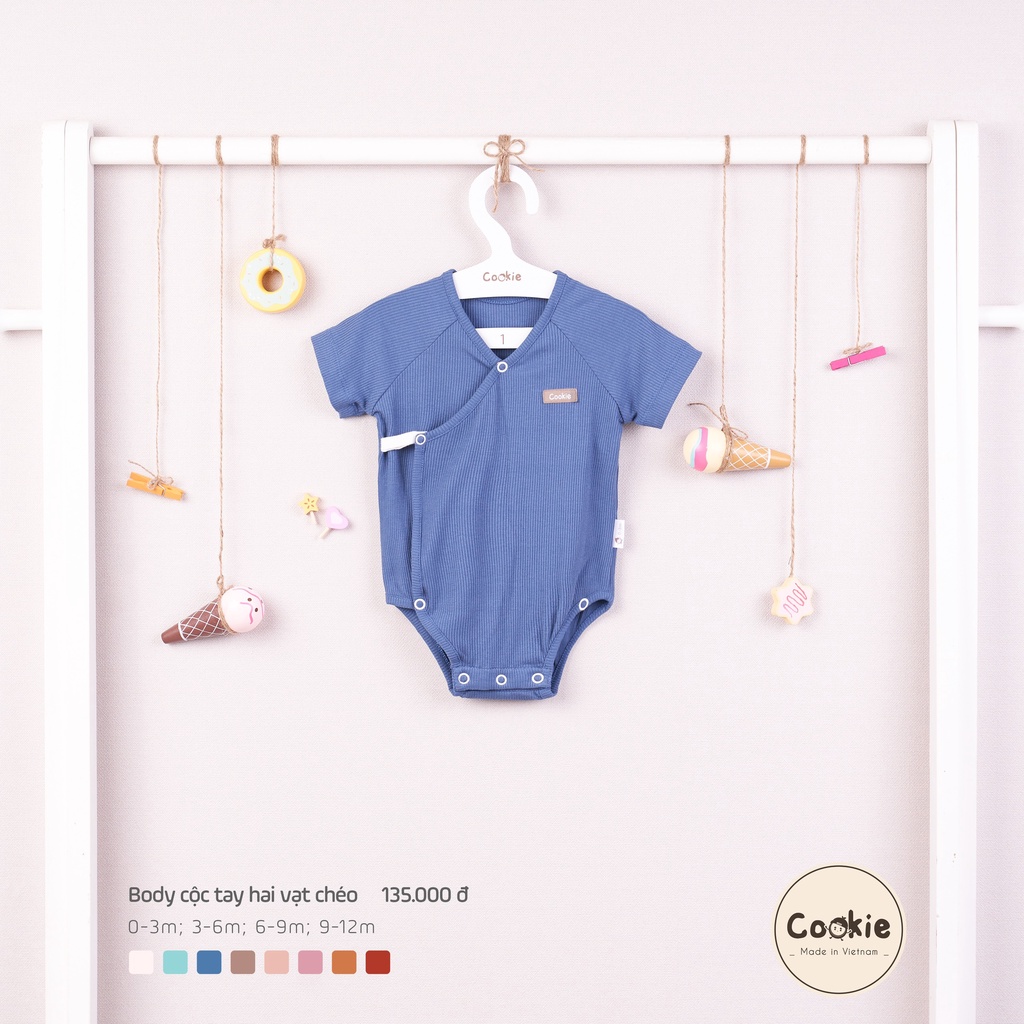 Body cộc tay hai vạt chéo Cookie