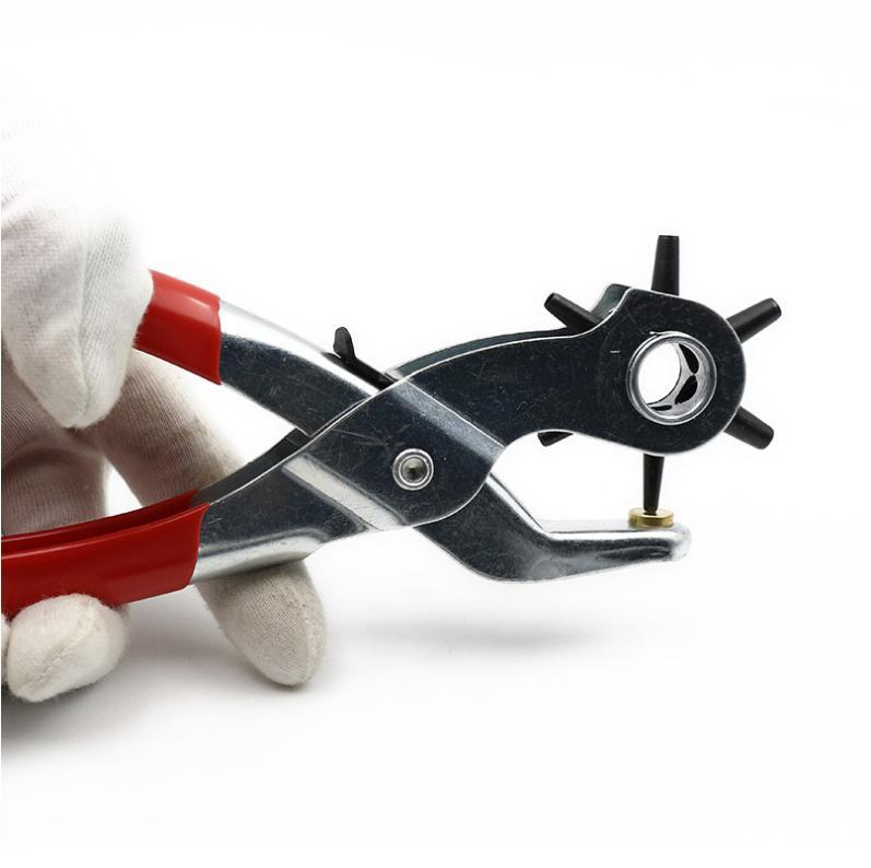 [HCM]Kìm bấm lỗ dây da đồng hồ thắt lưng REVOLING (đỏ) đầu bấm thép carbon cao cấp cán bọc nhựa