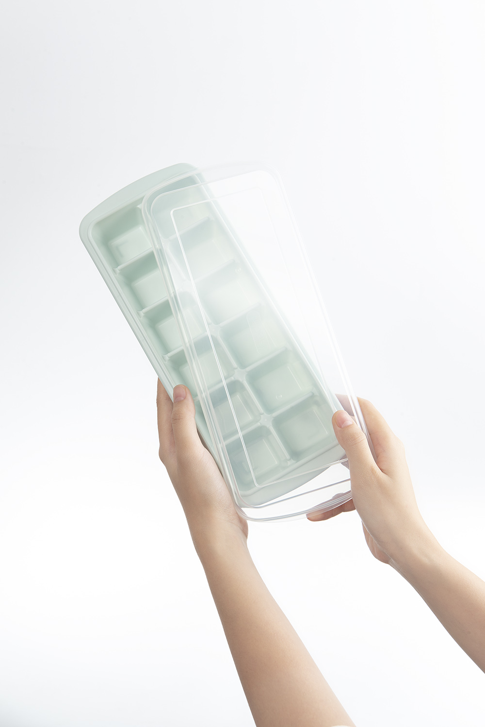 Khay đá vuông Inochi 12 viên (có thể làm đá, làm thạch, trữ đồ ăn dặm) [HCM-Giao hoả tốc 2h]