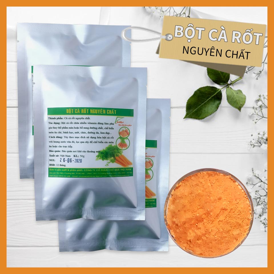 Bột Cà Rốt Gói 150g