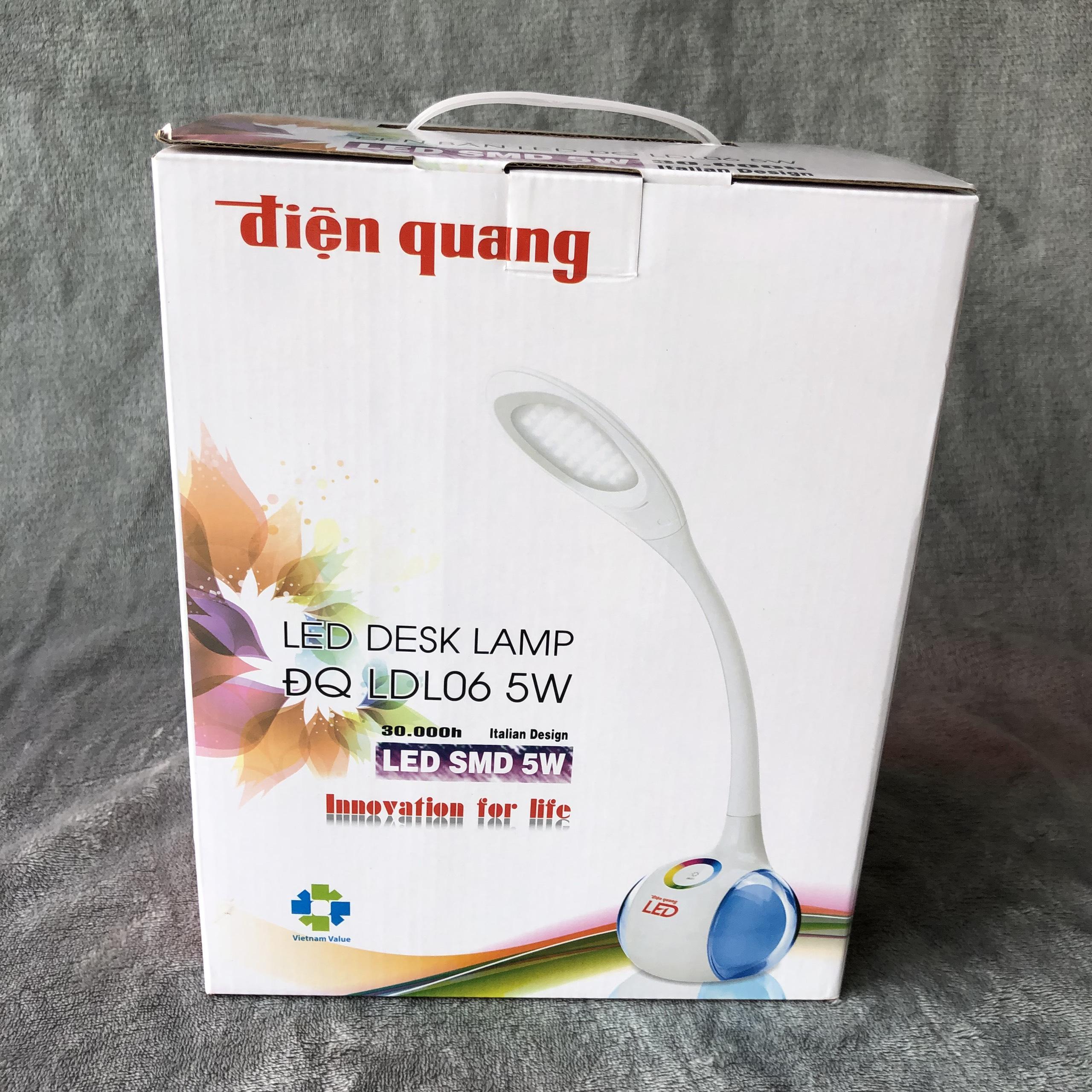 Đèn bàn LED Điện Quang ĐQ LDL06 5W cắm điện trực tiếp