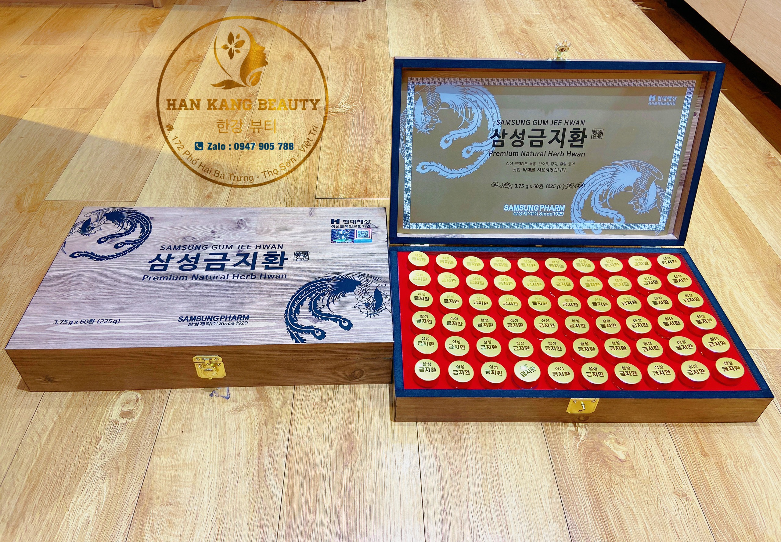 Viên an cung ngưu hoàng SamSung Gum Jee Hwan Premium Natural Herb Hwan Hàn quốc 60 viên