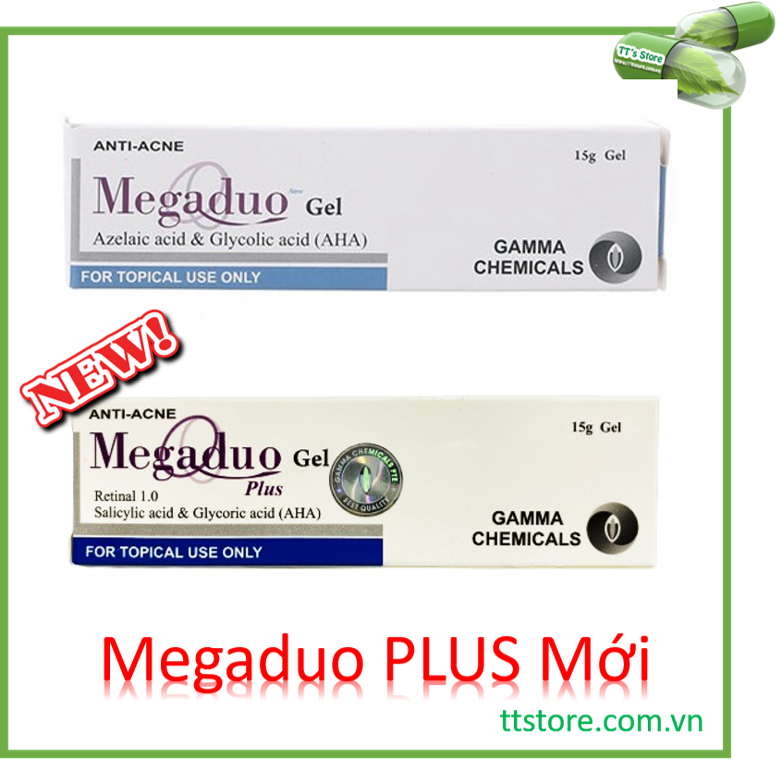 Megaduo Gel / Plus (Tuýp 15g) - Mụn trứng cá, mụn ẩn, thâm mụn [Mega duo, Megadou]