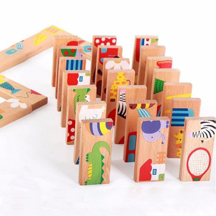 Bộ Xếp Hình Domino 28 Chi Tiết